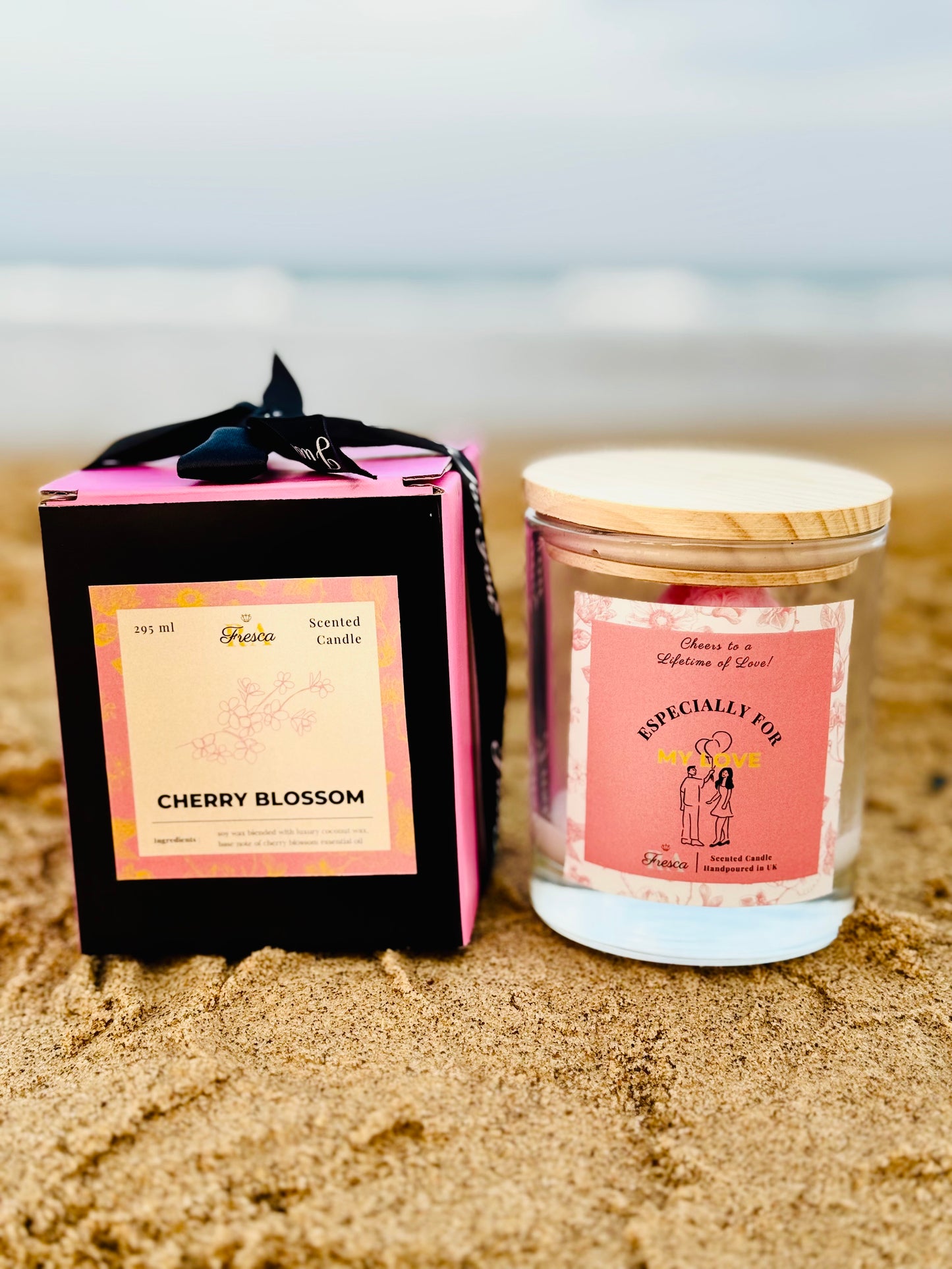 Blossom Romance – Scented Candle Handpoured in UK | Valentine’s & Romantic Gifts