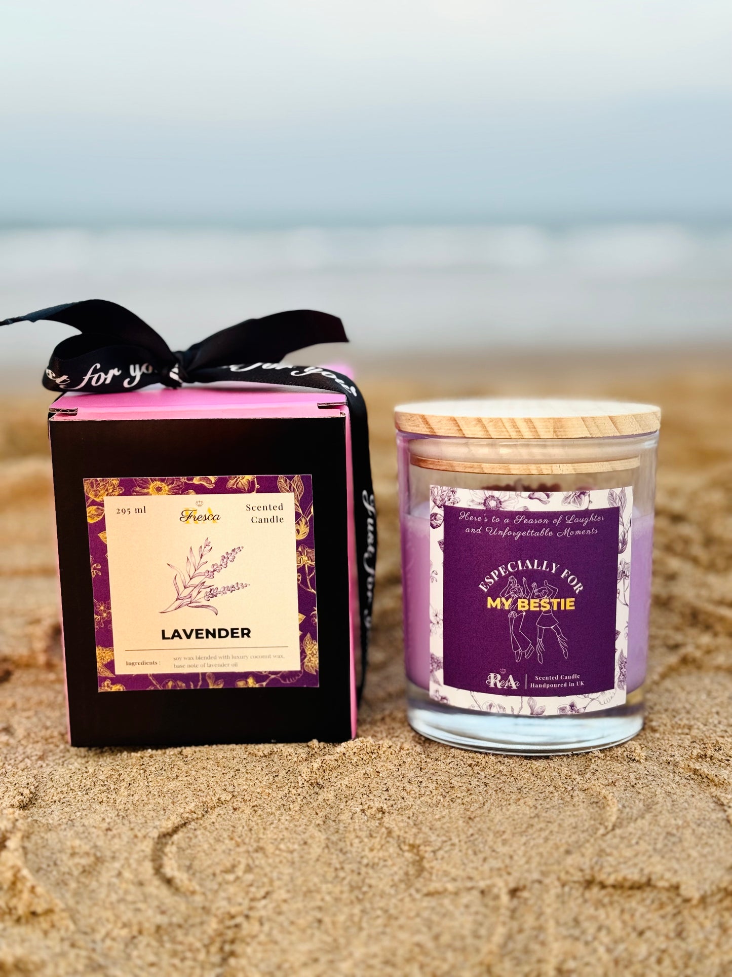 Creamy Lavender – Scented Candle Handpoured in UK | Best Friend or Birthday Gifts