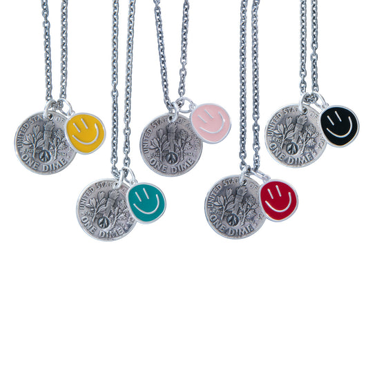Exotic Smile Coin Necklace