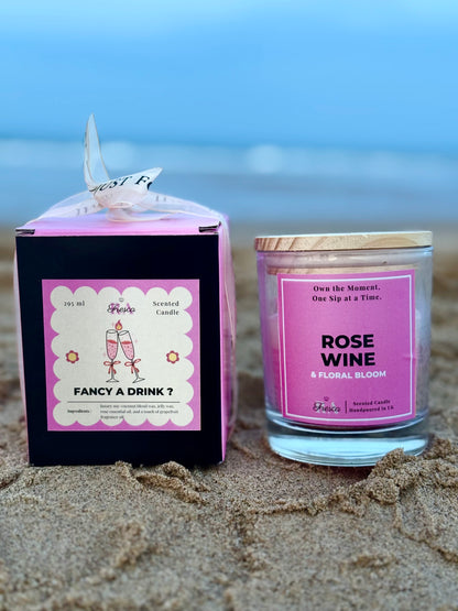 Rosé All Day – Scented Candle Handpoured in UK | Organic & Vegan