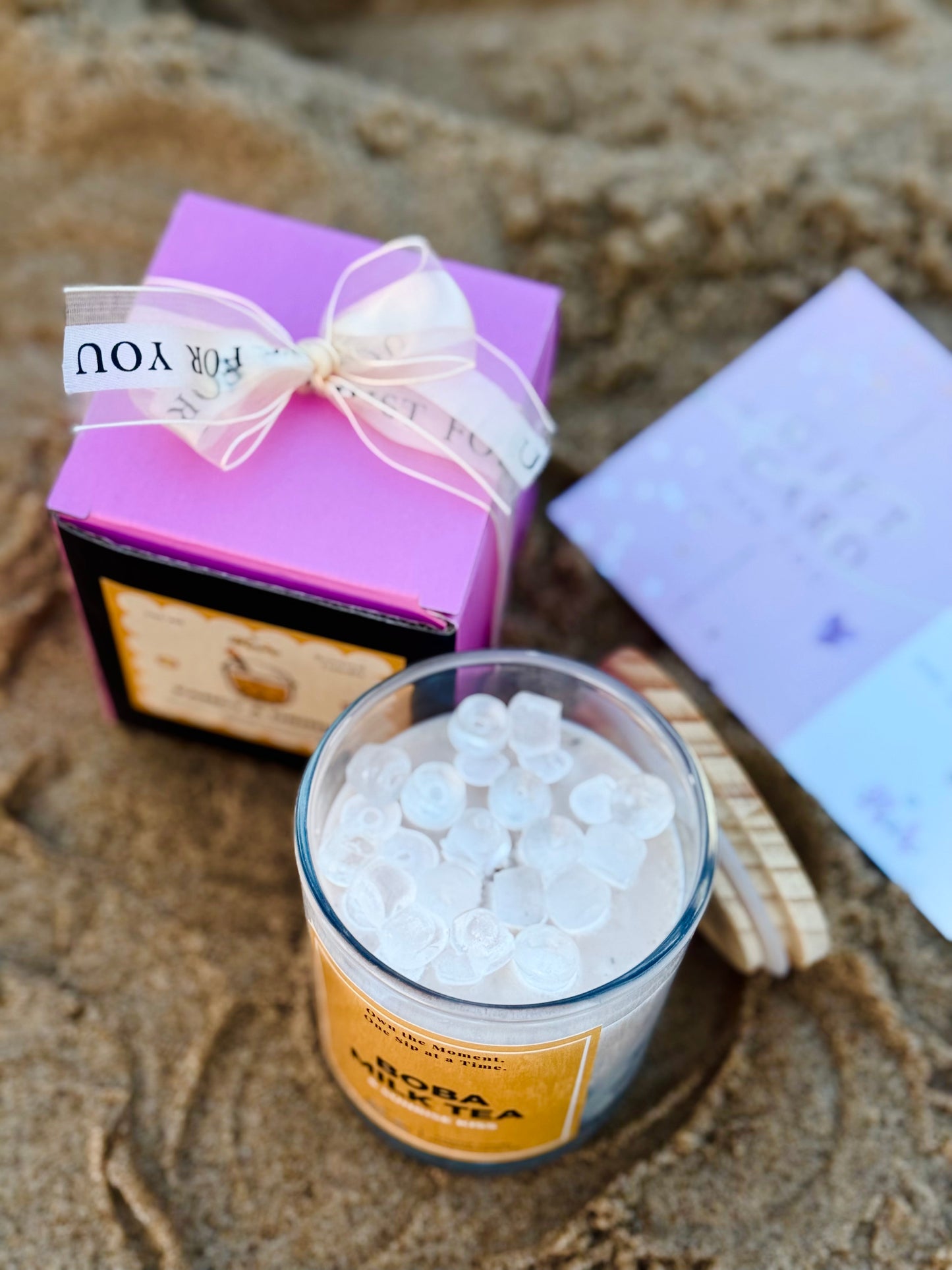 Boba Milk Tea Bliss – Scented Candle Handpoured in UK | Organic & Vegan