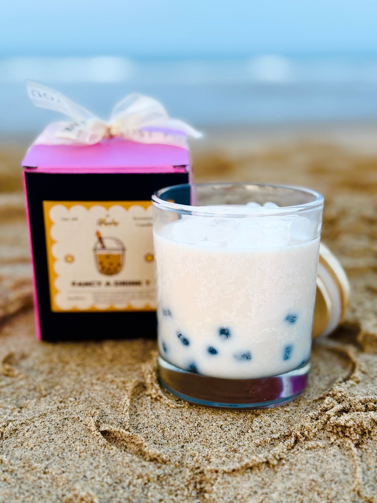 Boba Milk Tea Bliss – Scented Candle Handpoured in UK | Organic & Vegan