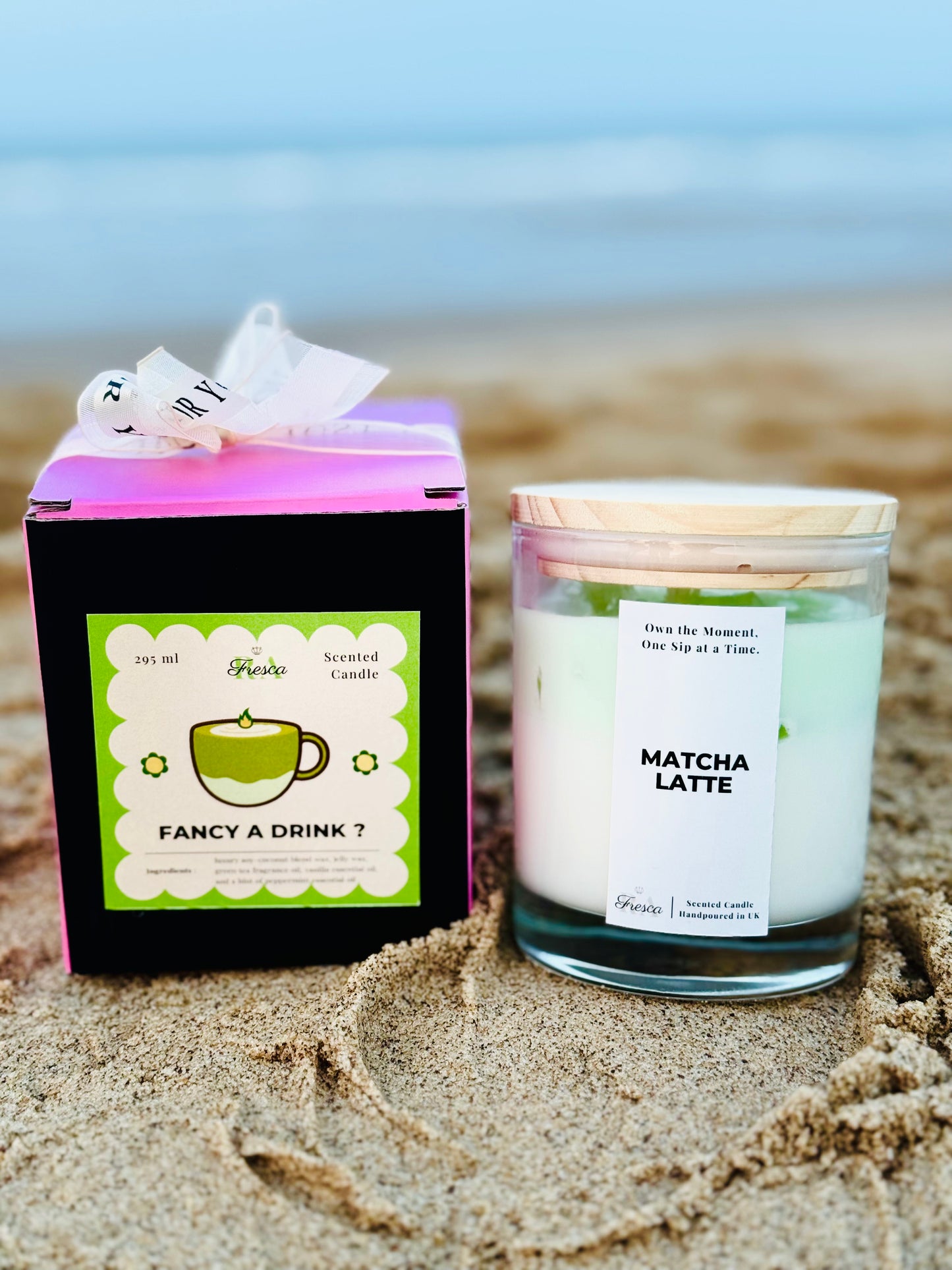 Matcha Latte – Scented Candle Handpoured in UK | Organic & Vegan