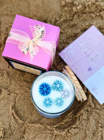 Blue Hawaii Escape – Scented Candle Handpoured in UK | Organic & Vegan