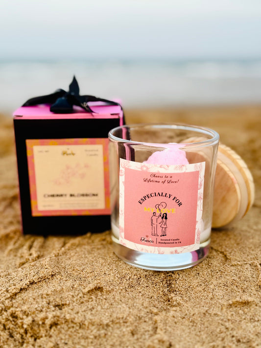 Blossom Romance – Scented Candle Handpoured in UK | Valentine’s & Romantic Gifts