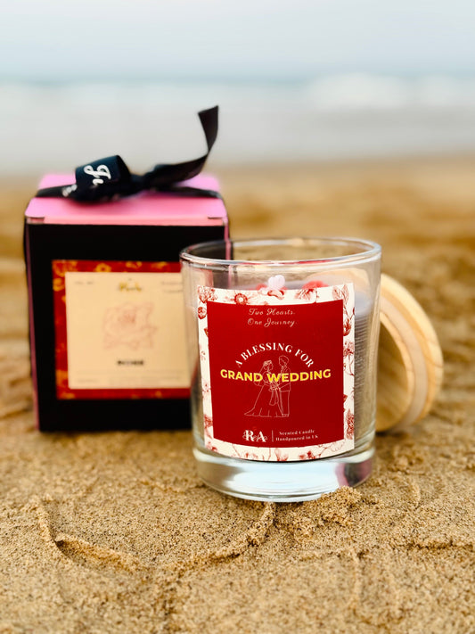 Velvet Rose – Scented Candle Handpoured in UK | Perfect for Weddings