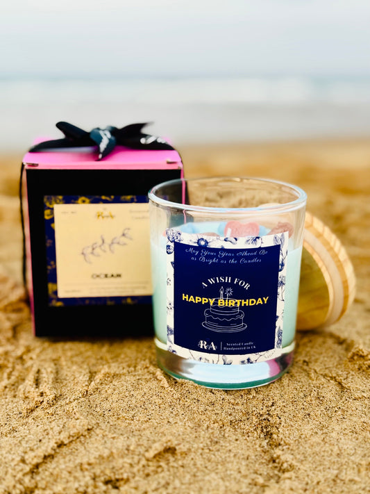 Ocean Breeze – Scented Candle Handpoured in UK | Perfect for Birthday Gifts