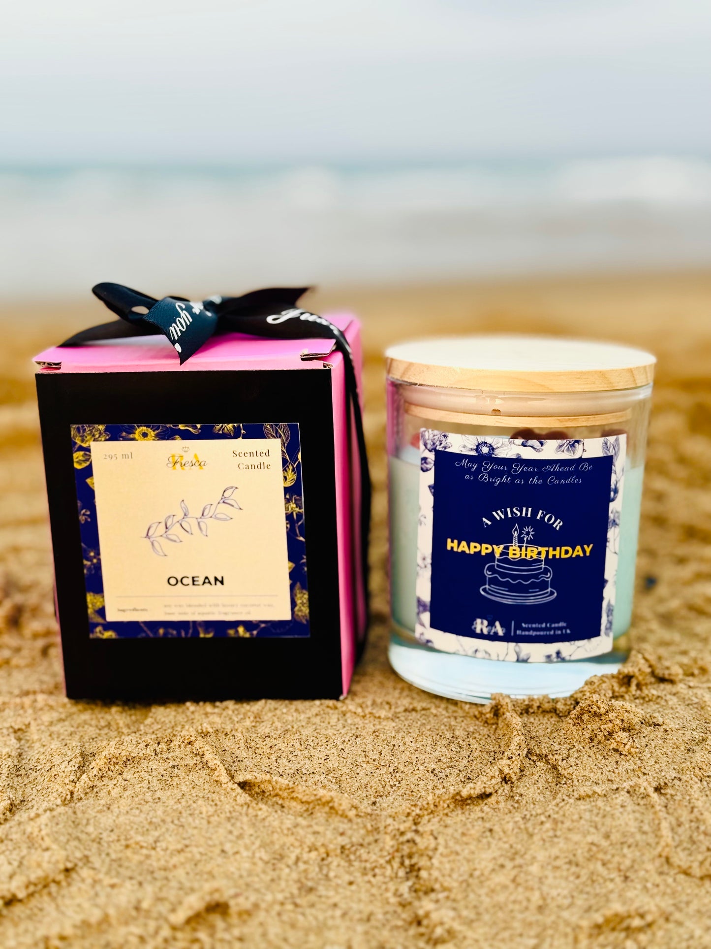 Ocean Breeze – Scented Candle Handpoured in UK | Perfect for Birthday Gifts