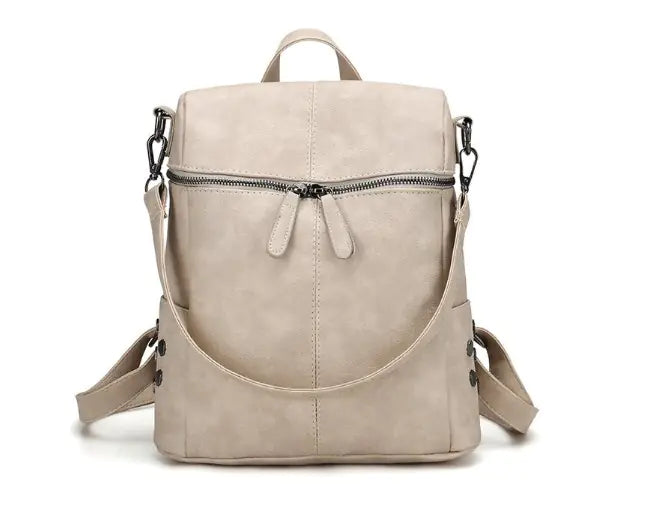 Fashionable Women's Dual-Use Backpack and Shoulder Bag
